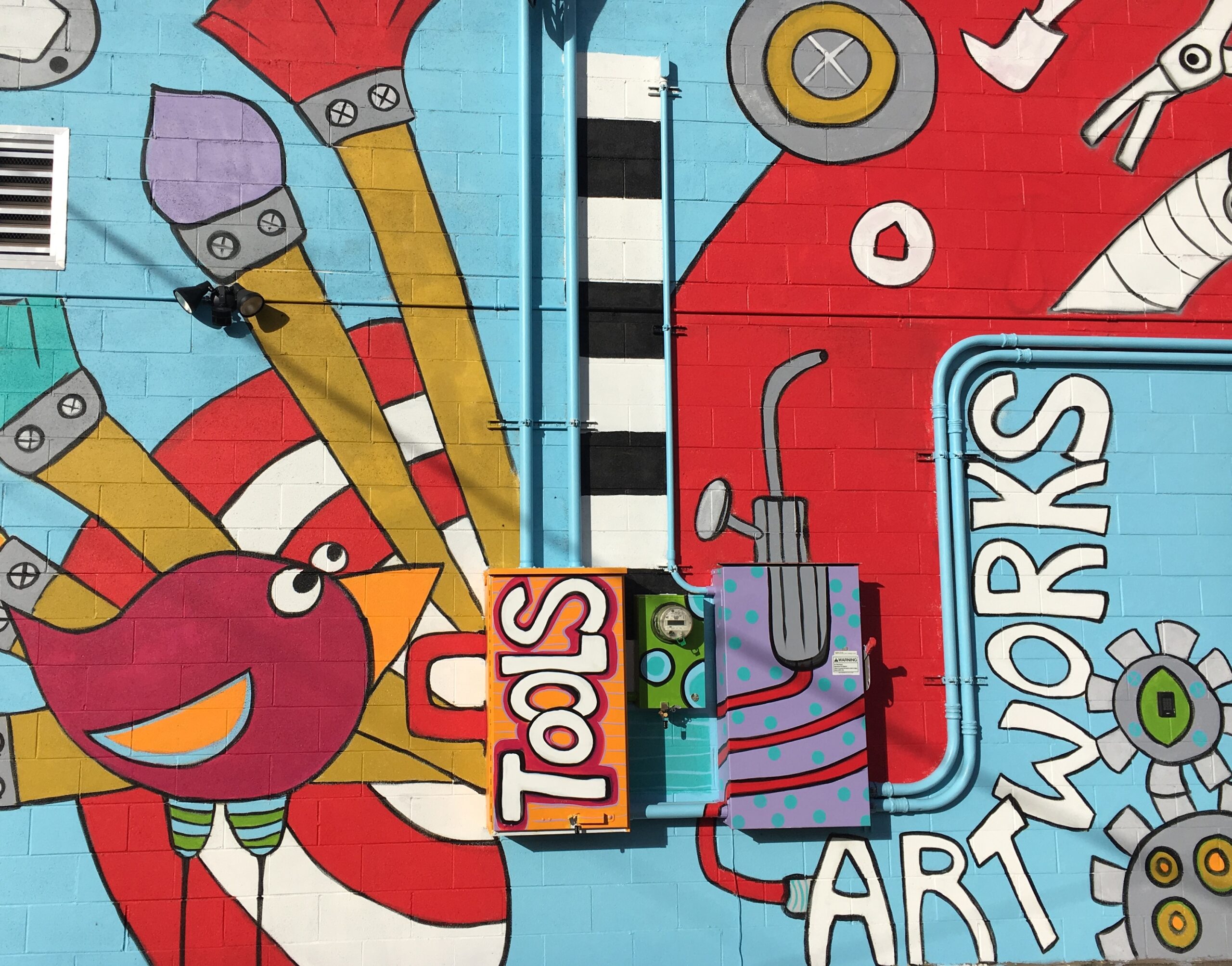 <i>Art Tools</i> by JC Milner, Acrylic Paint, 2017.