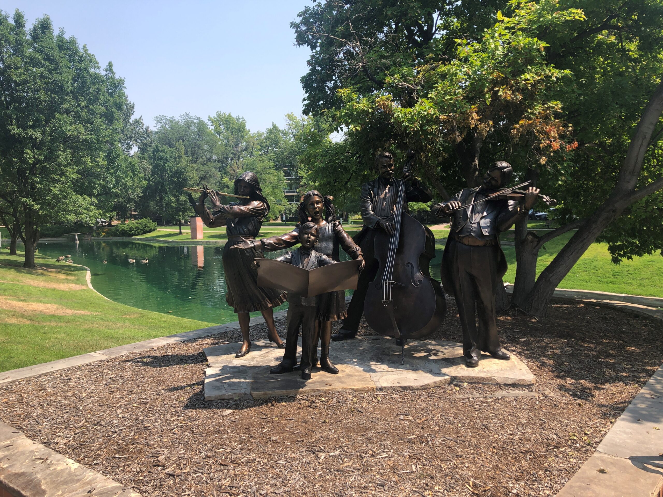 <i>Joy of Music</i> by George Lundeen,
Bronze, 1989